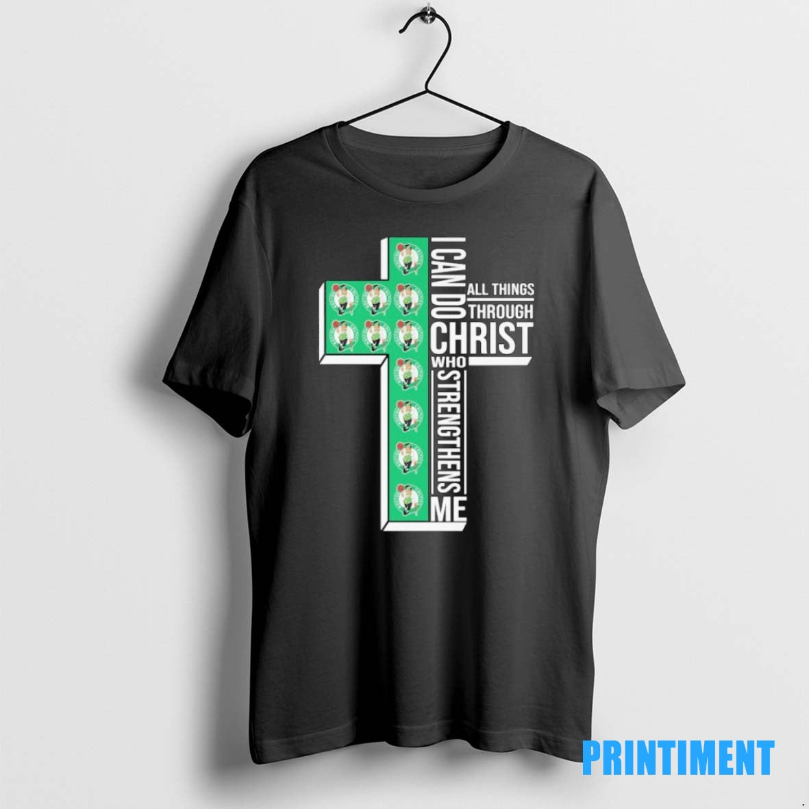 Official Boston Celtics I Can Do All Things Through Christ Who Strengthen Me Tee Sweater