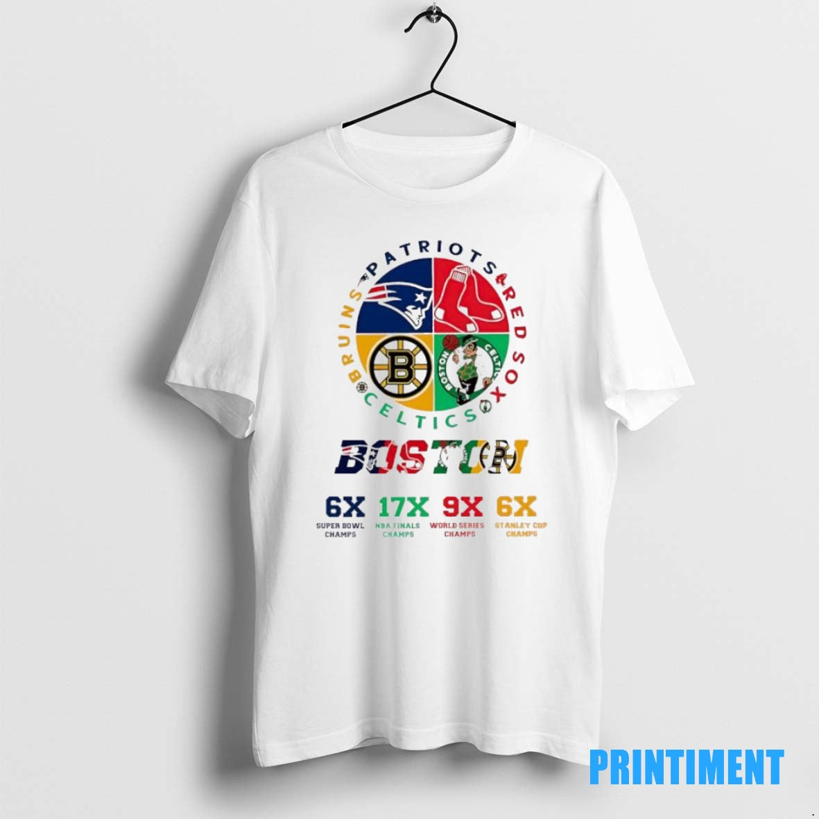 Official Boston City Of Champions Sport Team Logo Tee Sweater