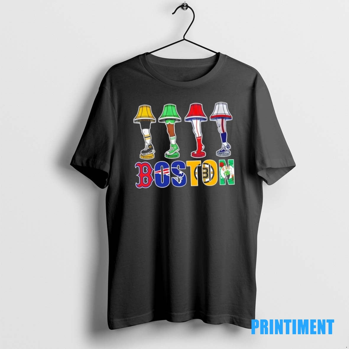 Official Boston Sports Holiday Leg Lamp Tee Sweater