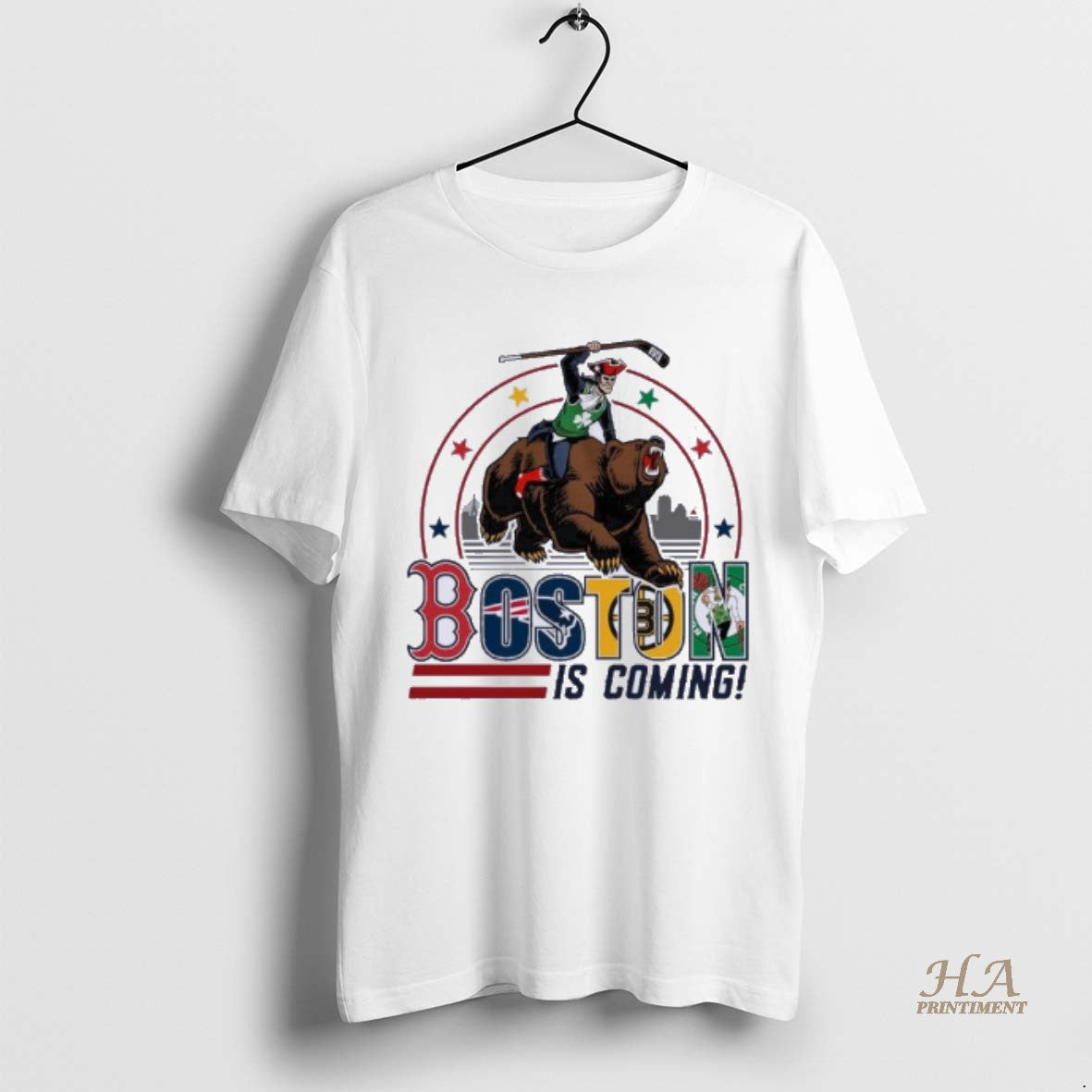 Official Boston Sports Teams Boston Is Coming Shirt