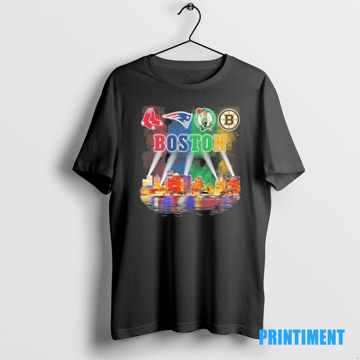 Official Boston Sports Teams Logo Retro City Tee Sweater