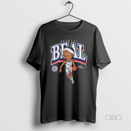Official Bradley Beal Los Angeles Clippers Signature Cartoon