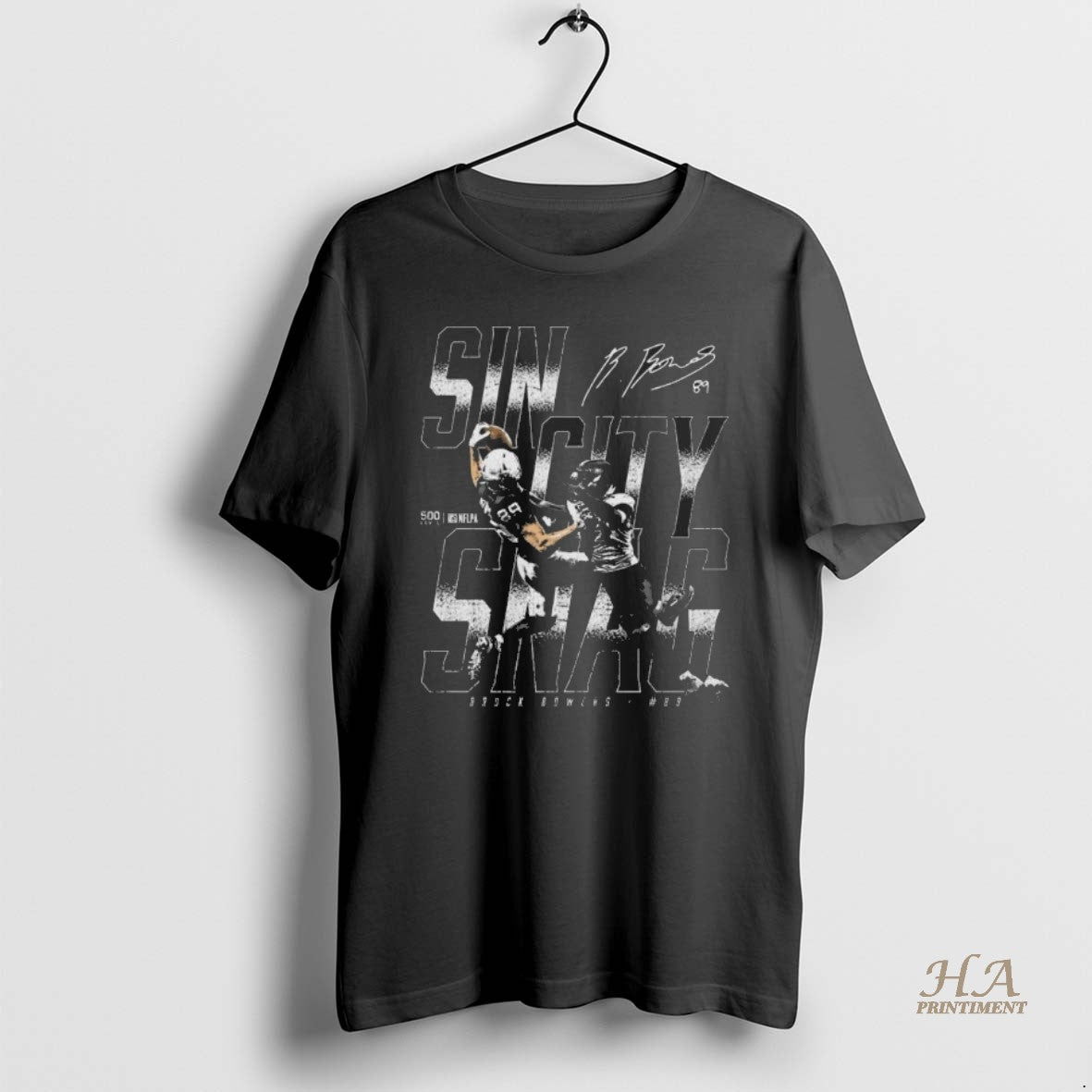 Official Brock Bowers Las Vegas Sin City Snag