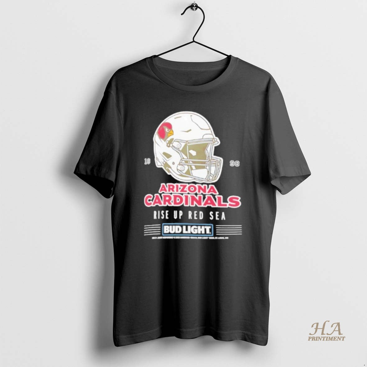 Official Bud Light X Arizona Cardinals Rise Up Red Sea Helmet