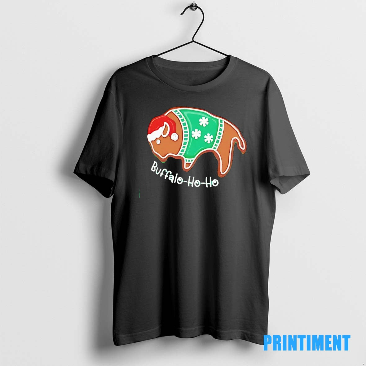Official Buffalo Ho Ho Bills Gingerbread Cookies Christmas Tee Sweater