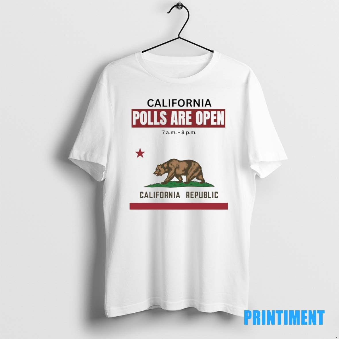 Official California Polls Are Open California Republic Tee Sweater