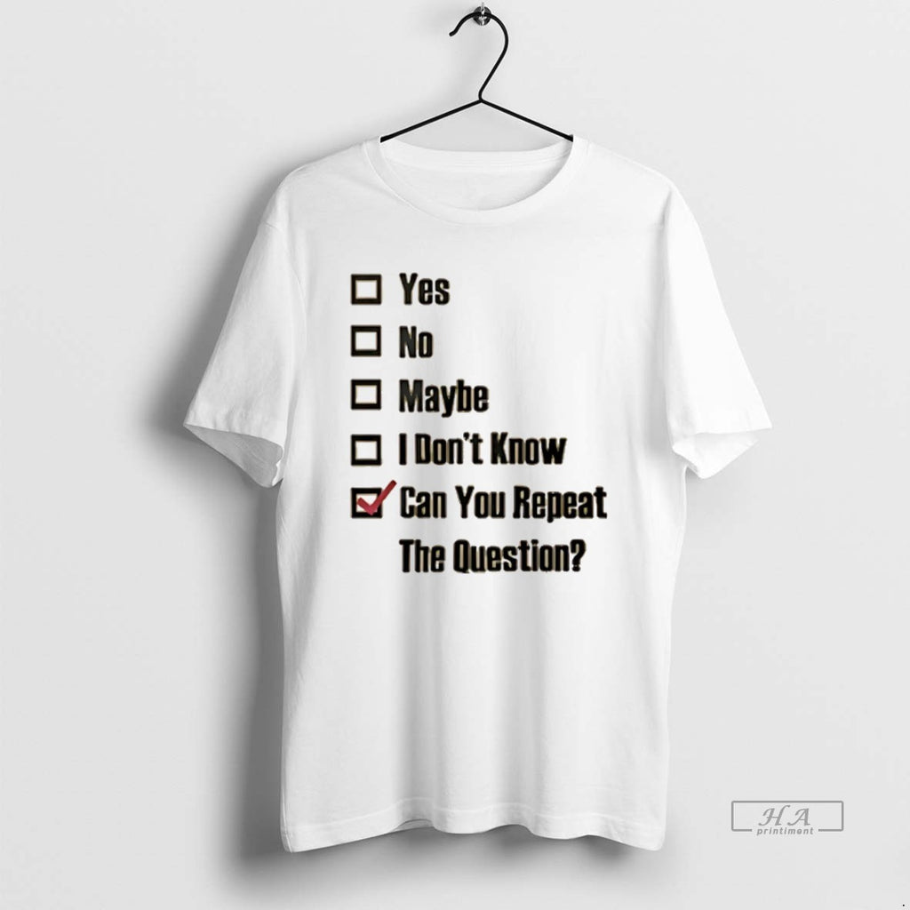 Official Can You Repeat The Question