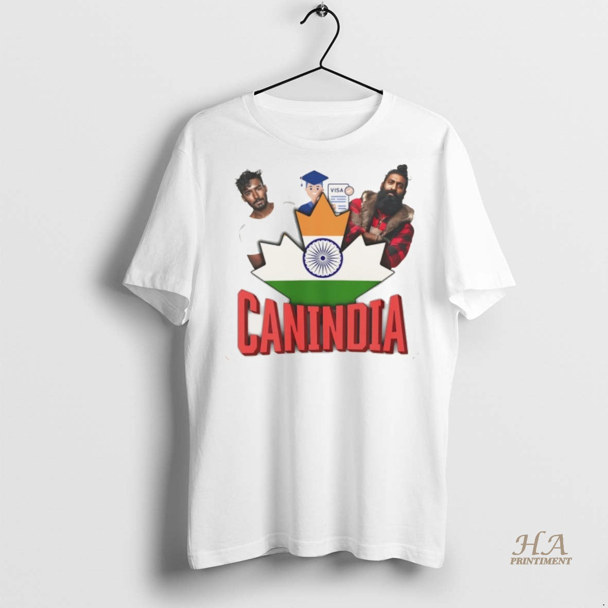 Official Canindia Visa India Flag Christmas Shirt