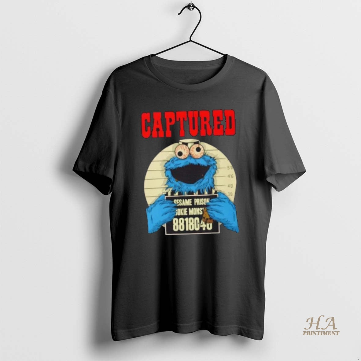 Official Captured Cookie Monster Mugshot Vintage