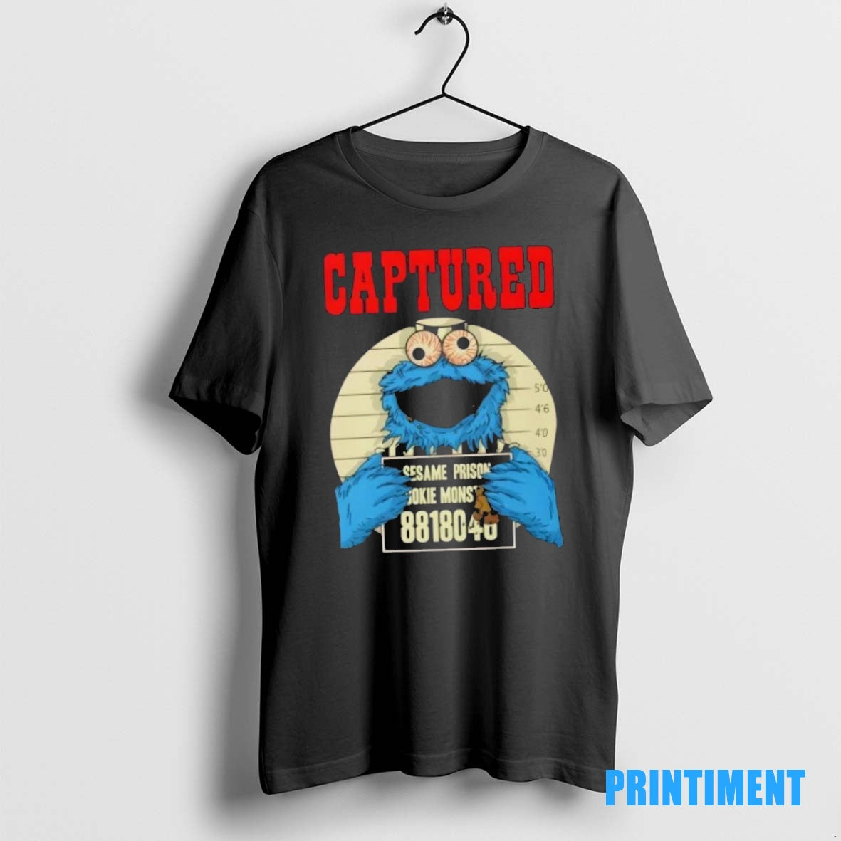 Official Captured Cookie Monster Mugshot Vintage Tee Sweater