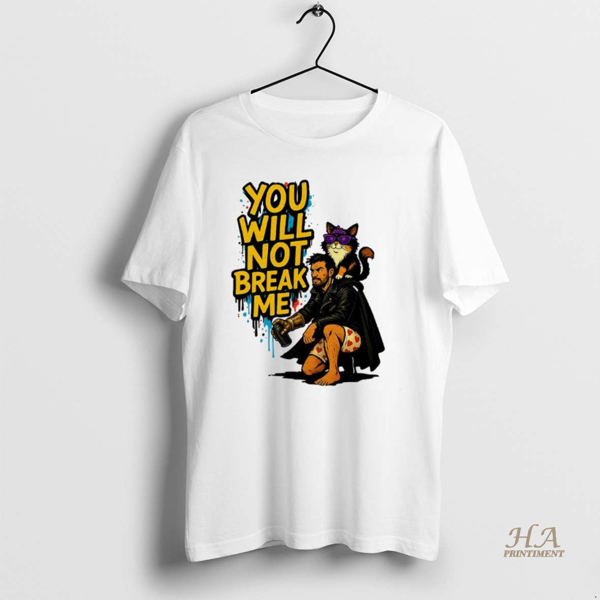 Official Carl And Donut Cat Dungeon Crawler Carl You Will Not Break Me Graffiti