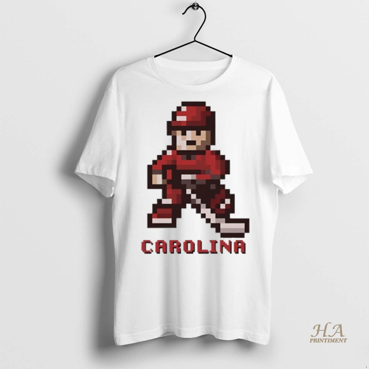 Official Carolina Hurricanes Hockey 8 Bit Retro Baller Shirt