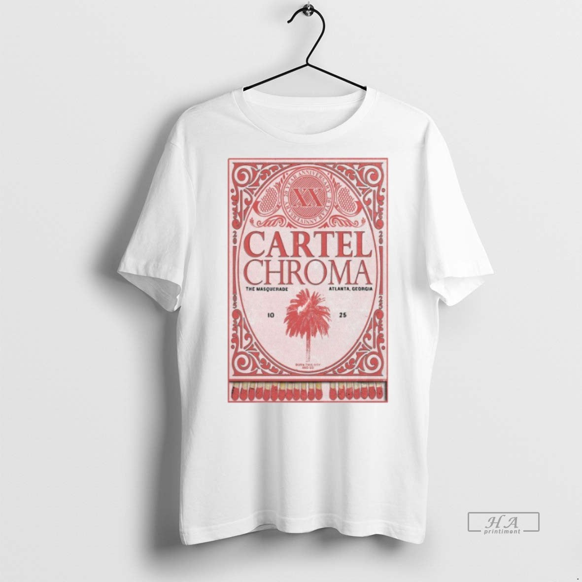 Official Cartel Chroma The Masquerade Atlanta Ga Oct 25 2025 Tour Shirt