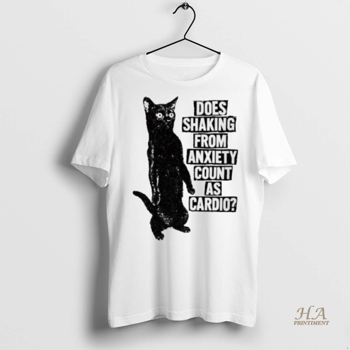 Official Cat Does Shaking From Anxiety Count As Cardio Vintage Shirt