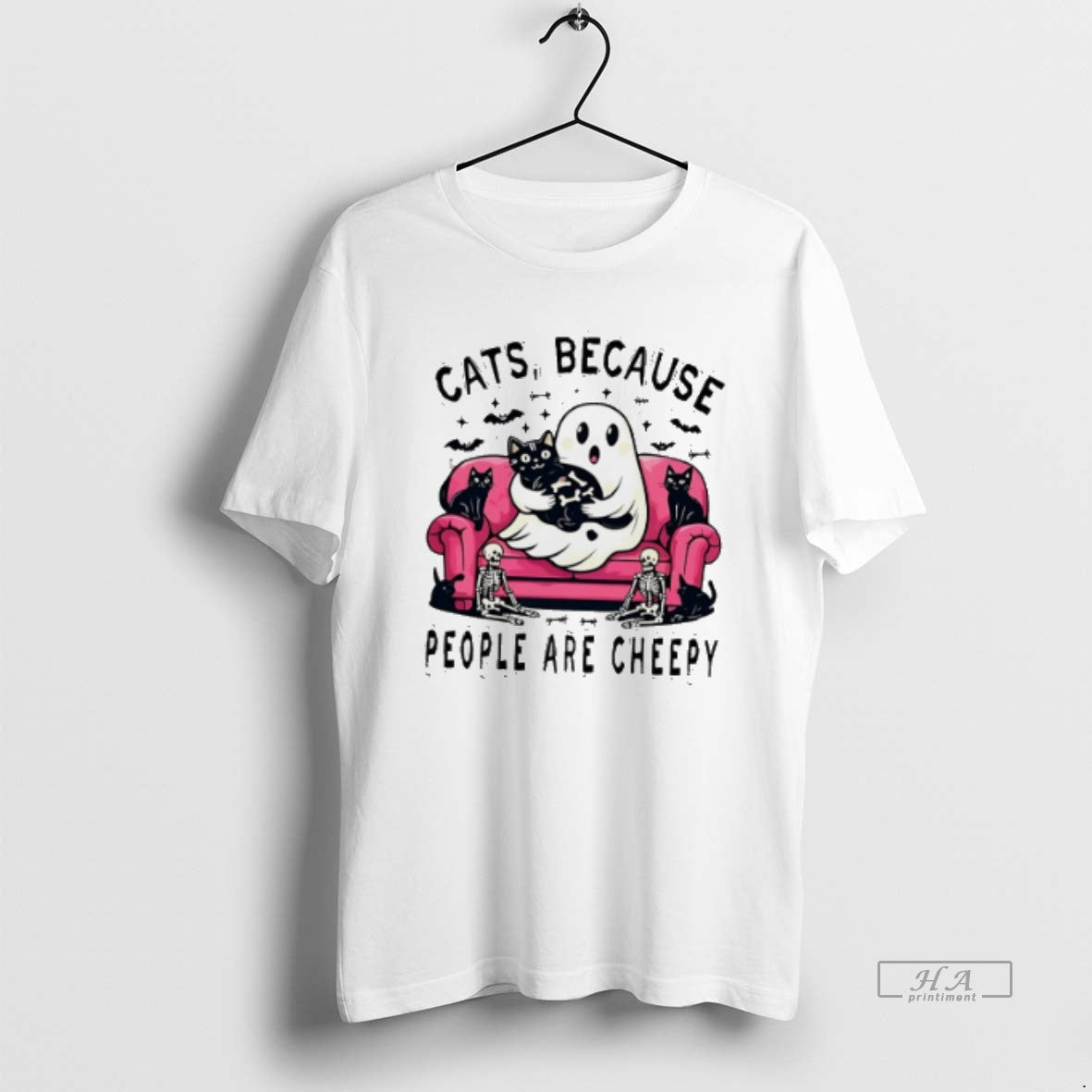 Official Cats Because People Are Cheepy Halloween