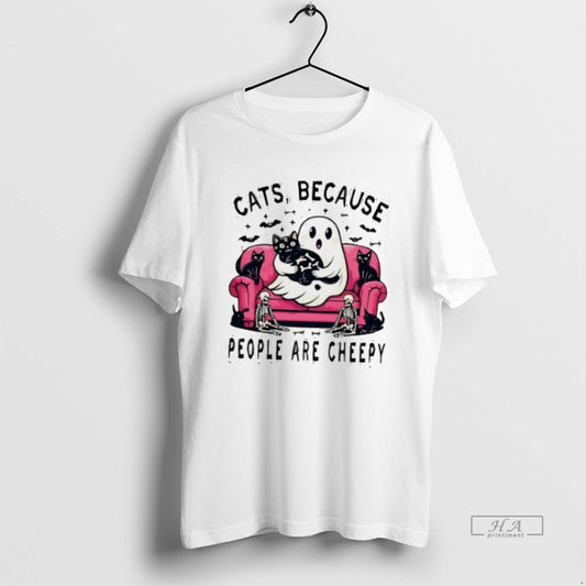 Official Cats Because People Are Cheepy Halloween