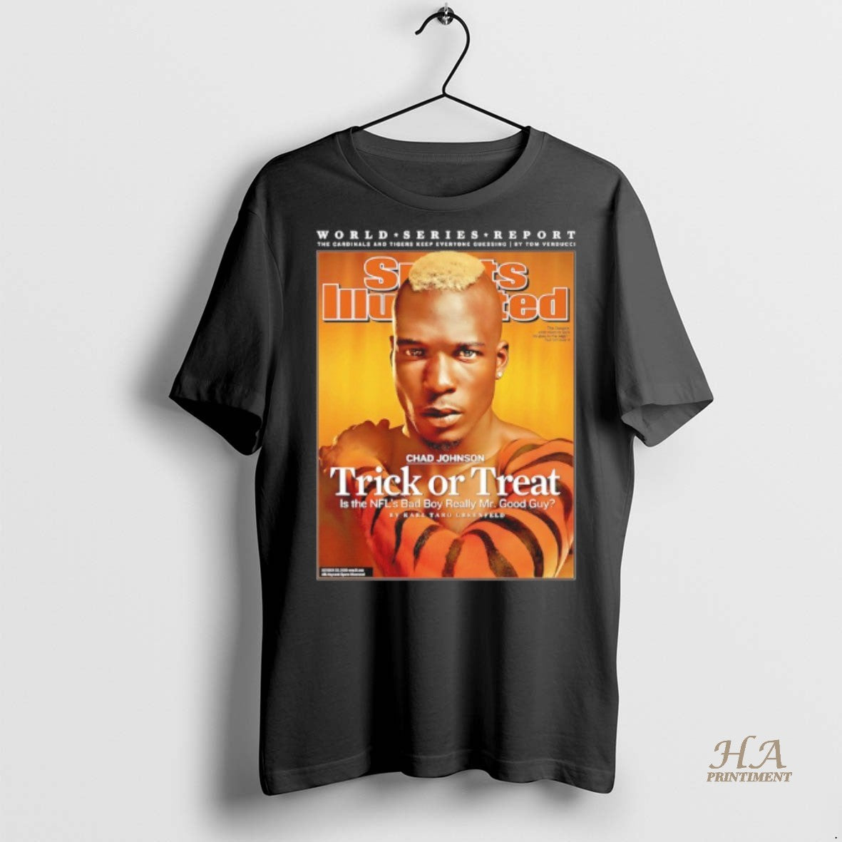 Official Chad Johnson Trick Or Treat World Series Report Shirt