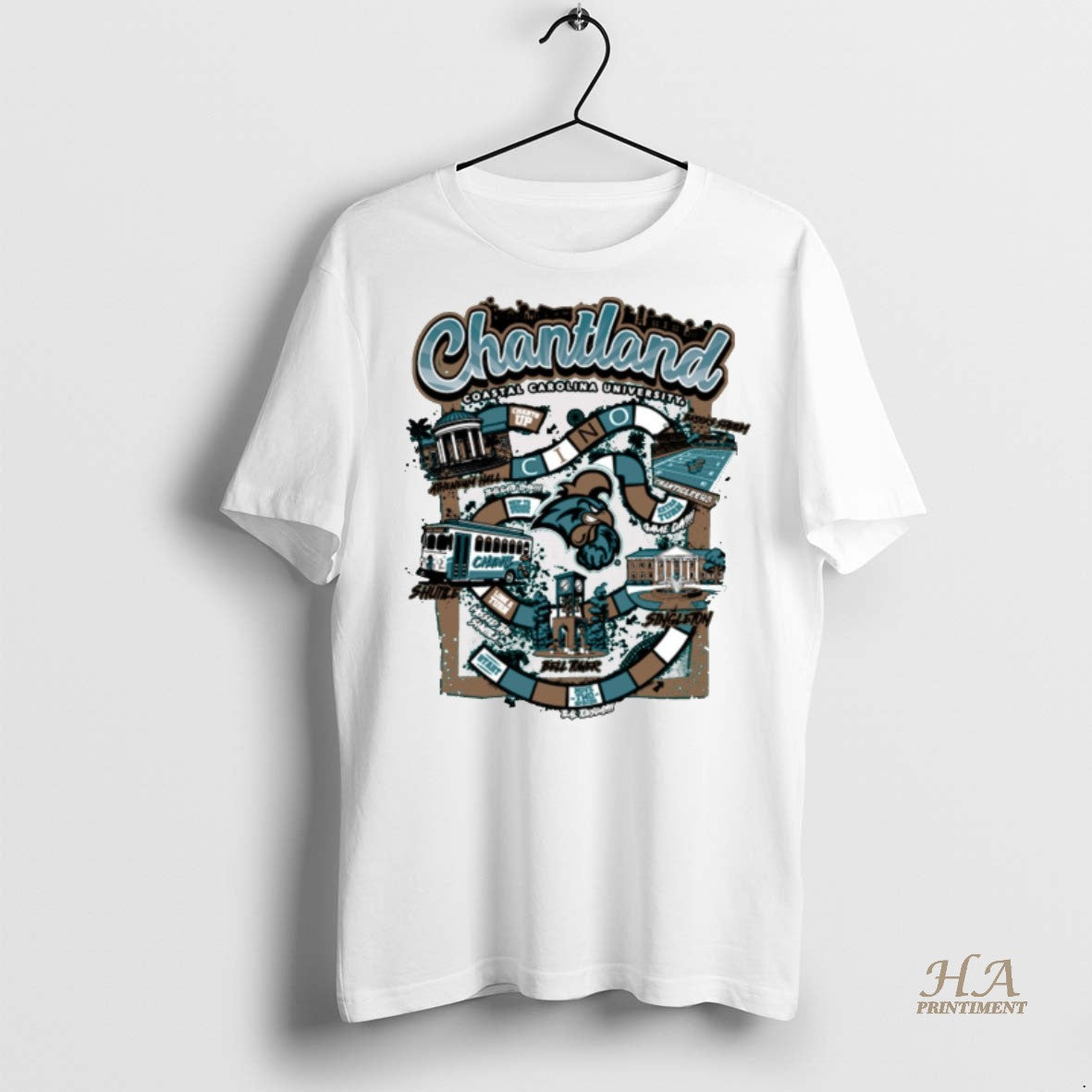 Official Chantland Coastal Carolina University Homecoming 2025 Chanticleer Mascot Shirt