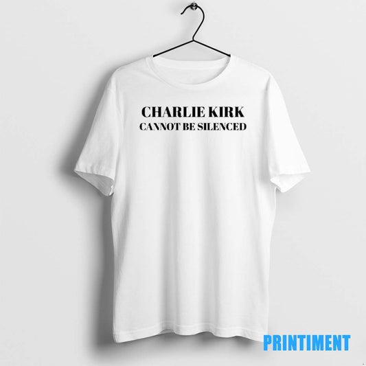 Official Charlie Kirk Cannot Be Silenced Tee Sweater