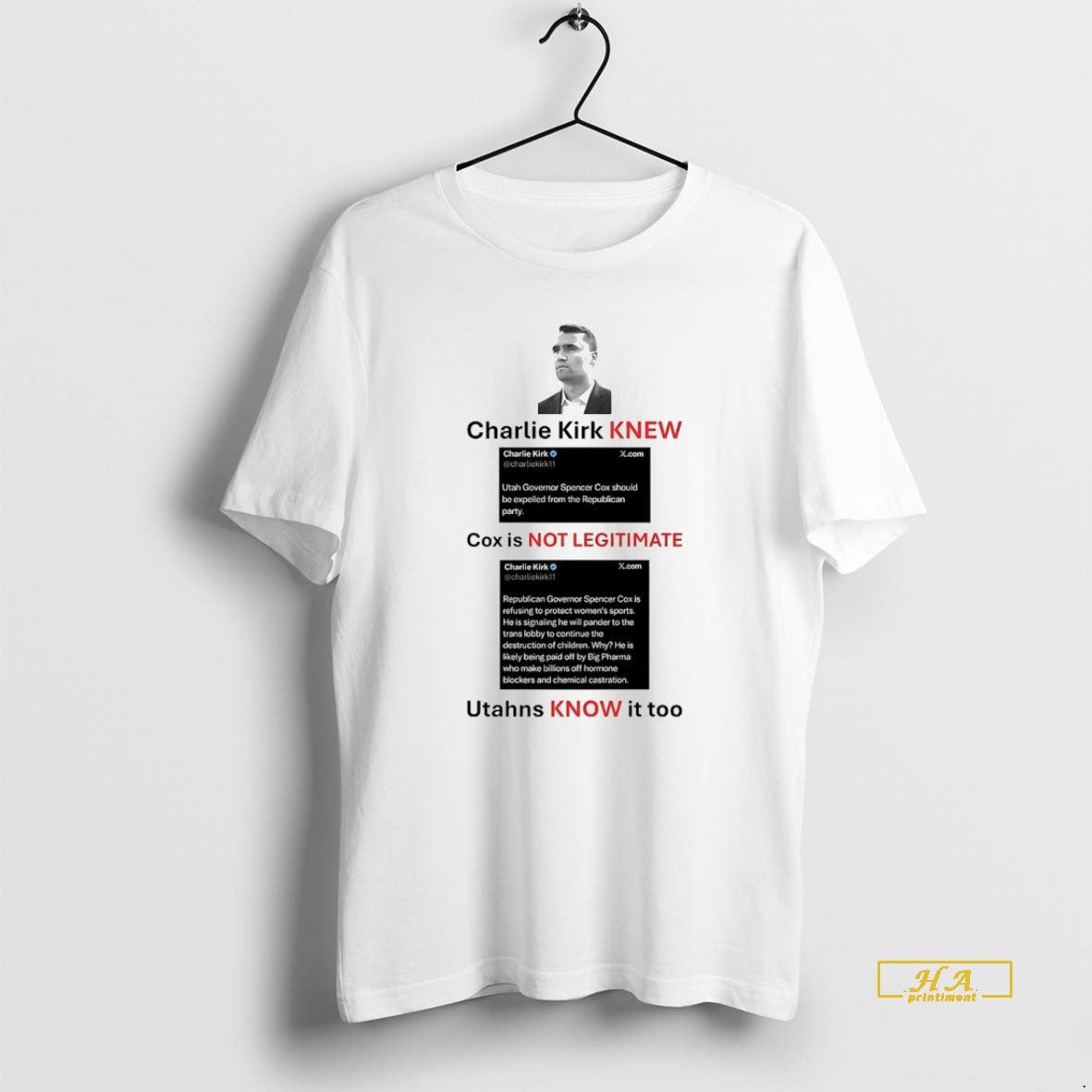 Official Charlie Kirk Knew Cox Is Not Legitimate Utahns Know It Too White