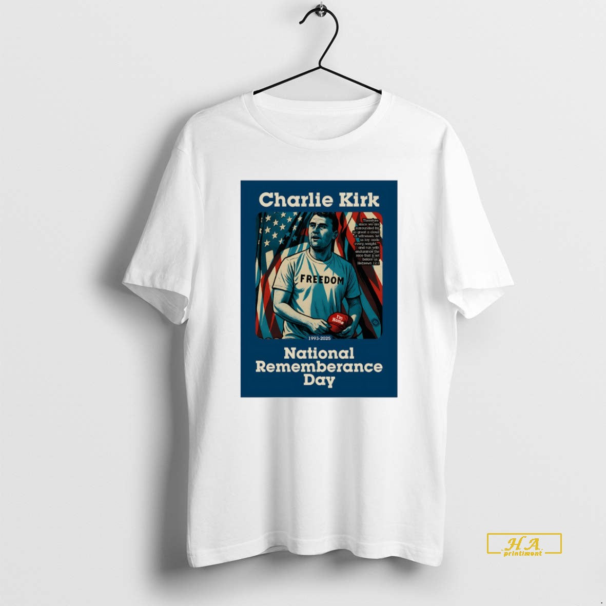 Official Charlie Kirk National Remembrance Day 1993 2025 White