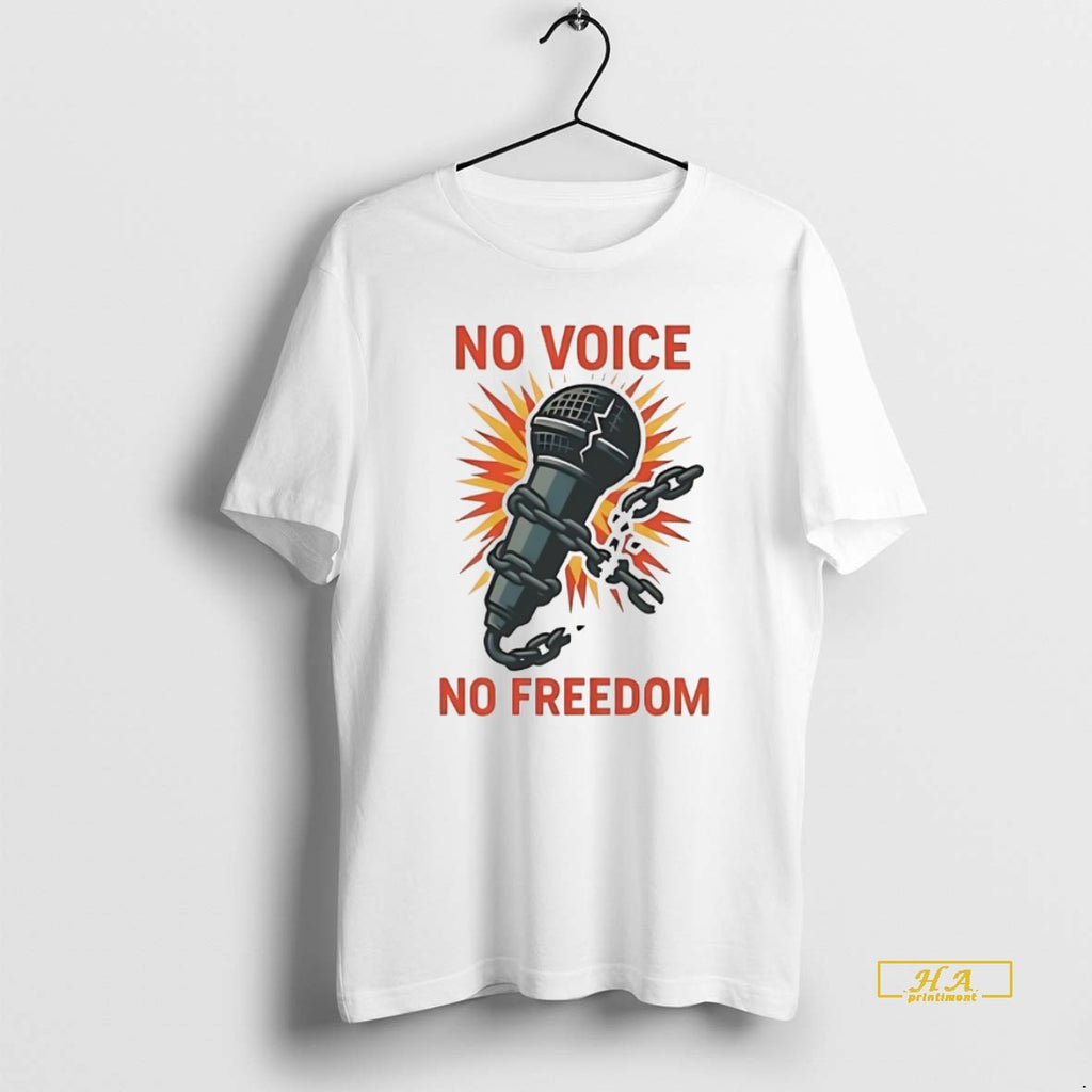 Official Charlie Kirk No Voice No Freedom White
