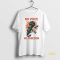 Official Charlie Kirk No Voice No Freedom White