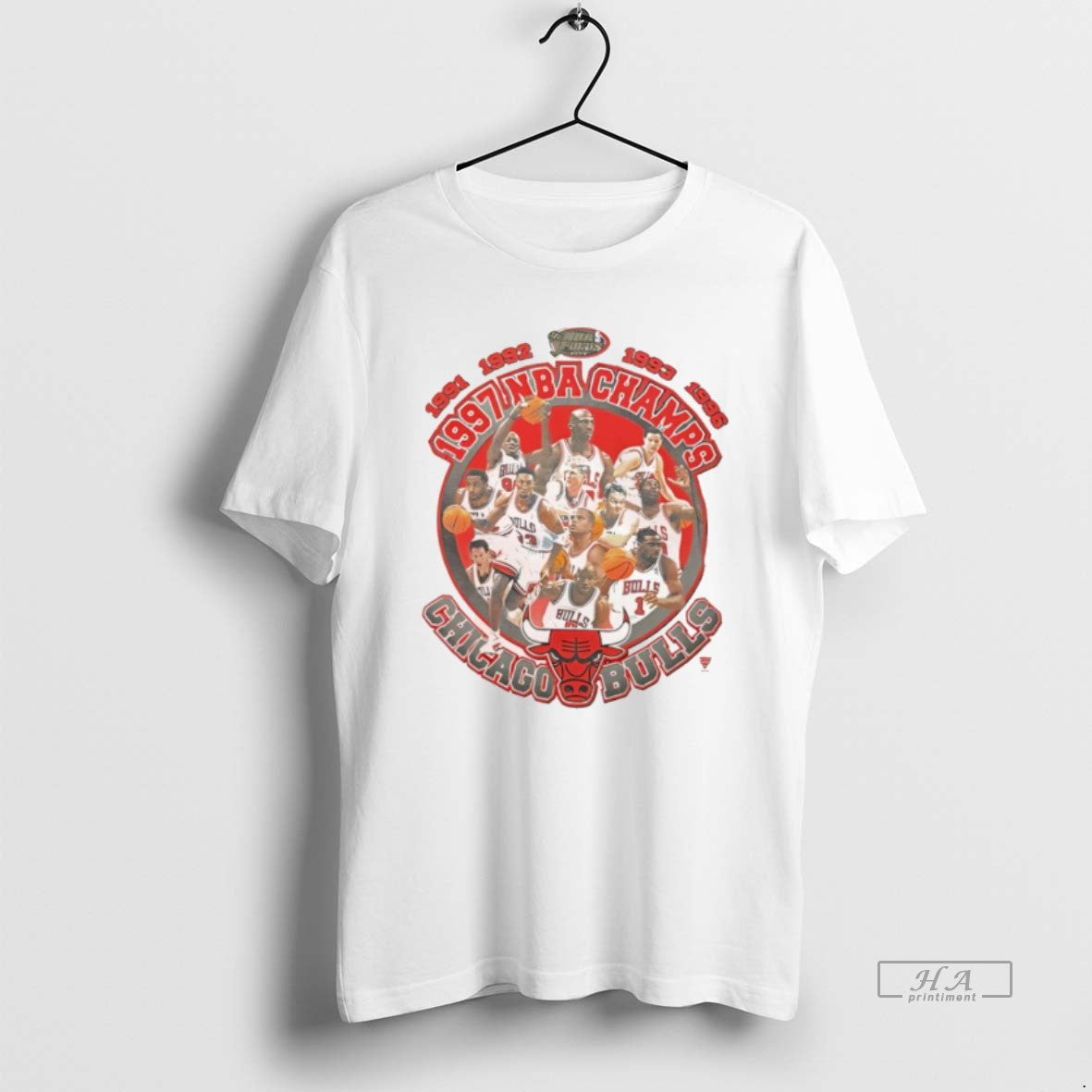 Official Chicago Bulls 1997 Nba Champions Teams Logo