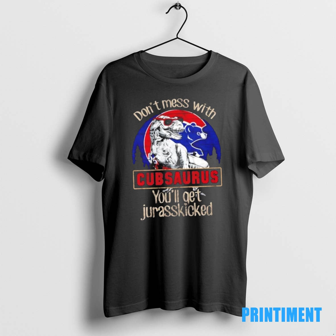 Official Chicago Cubs Dont Mess With Cubsaurus Youll Get Jurasskicked Tee Sweater