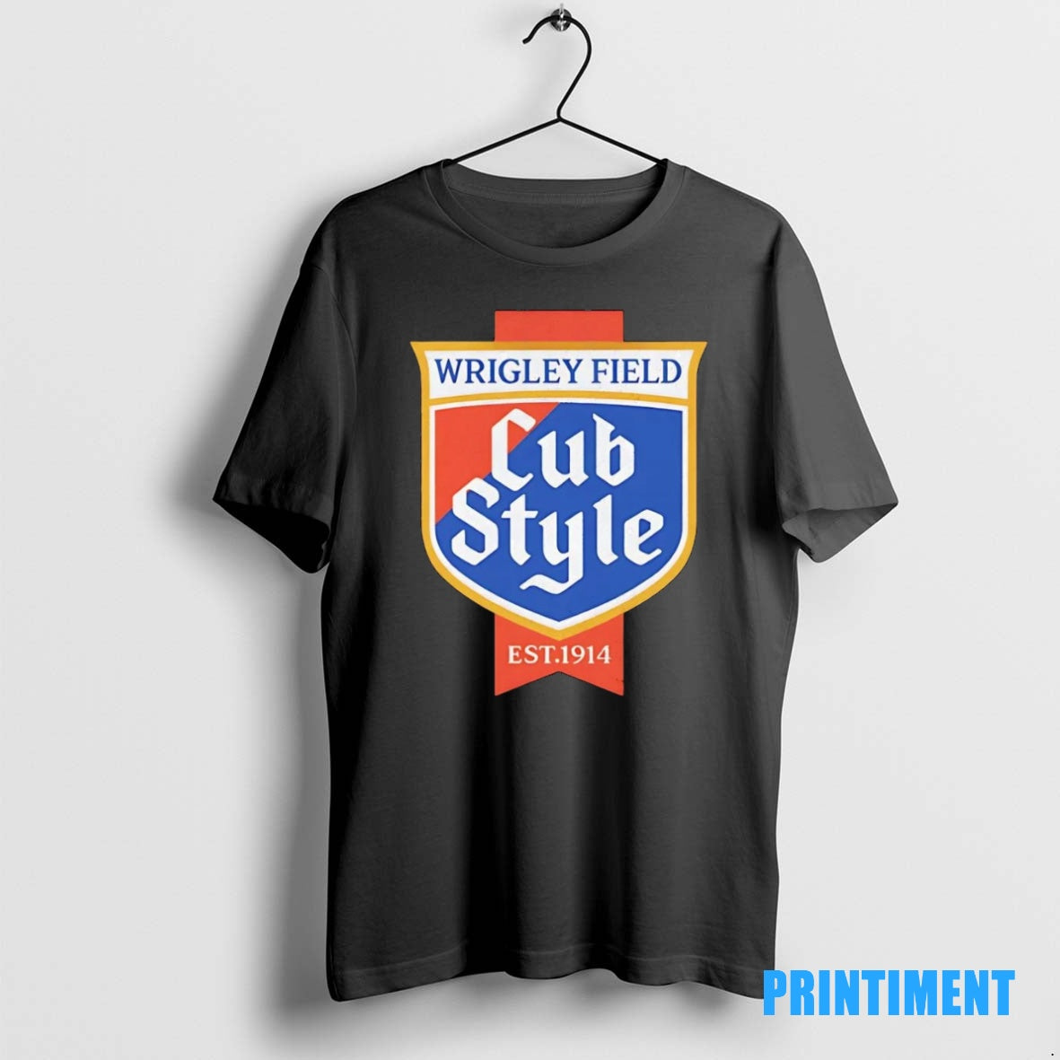 Official Chicago Cubs Style Badge Wrigley Field Est 1914 Tee Sweater