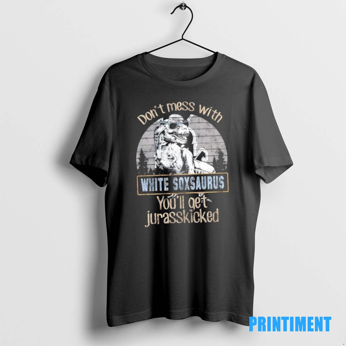 Official Chicago White Sox Dont Mess With White Soxsaurus Youll Get Jurasskicked Tee Sweater