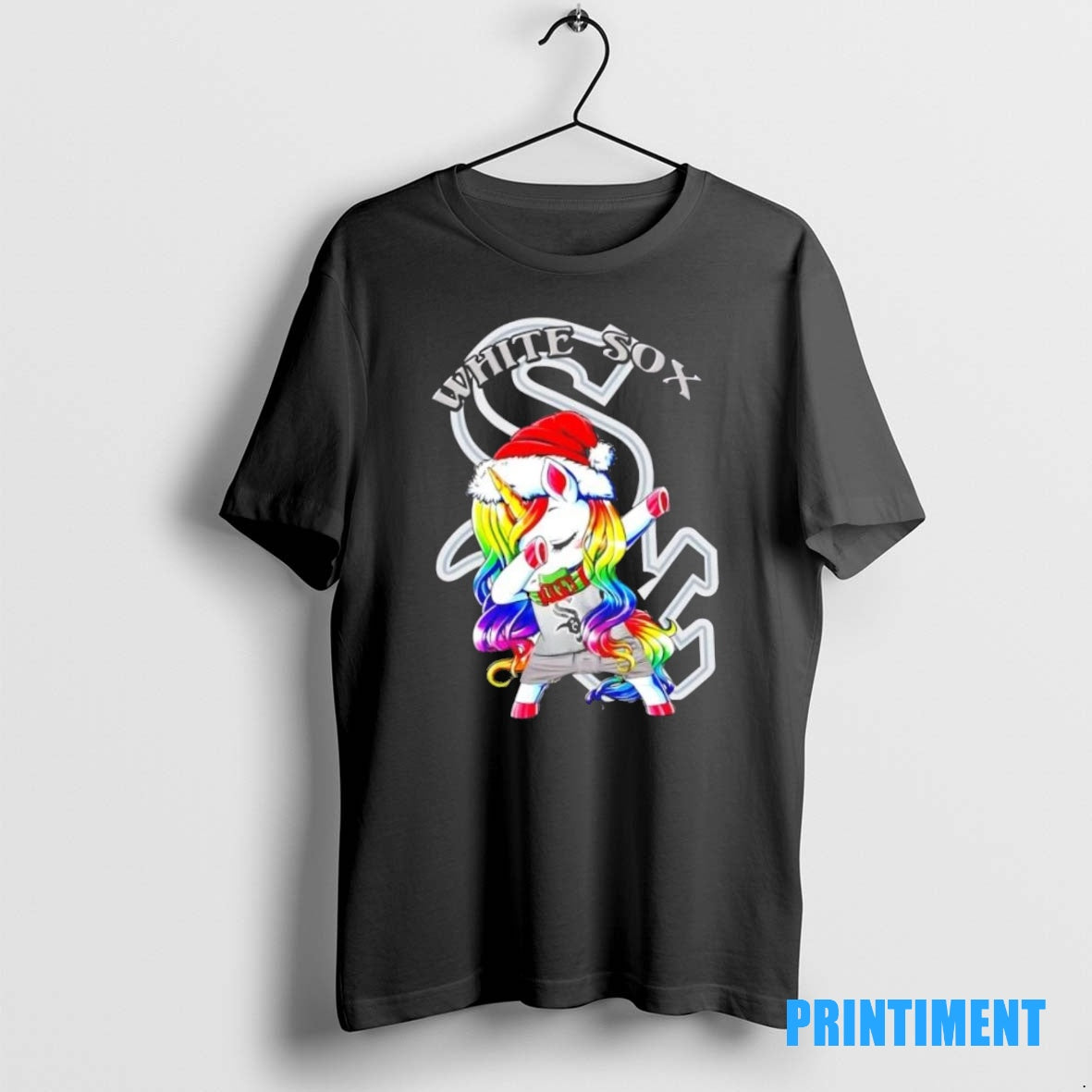 Official Chicago White Sox X Unicorn Santa Hat Dabbing Merry Christmas Tee Sweater