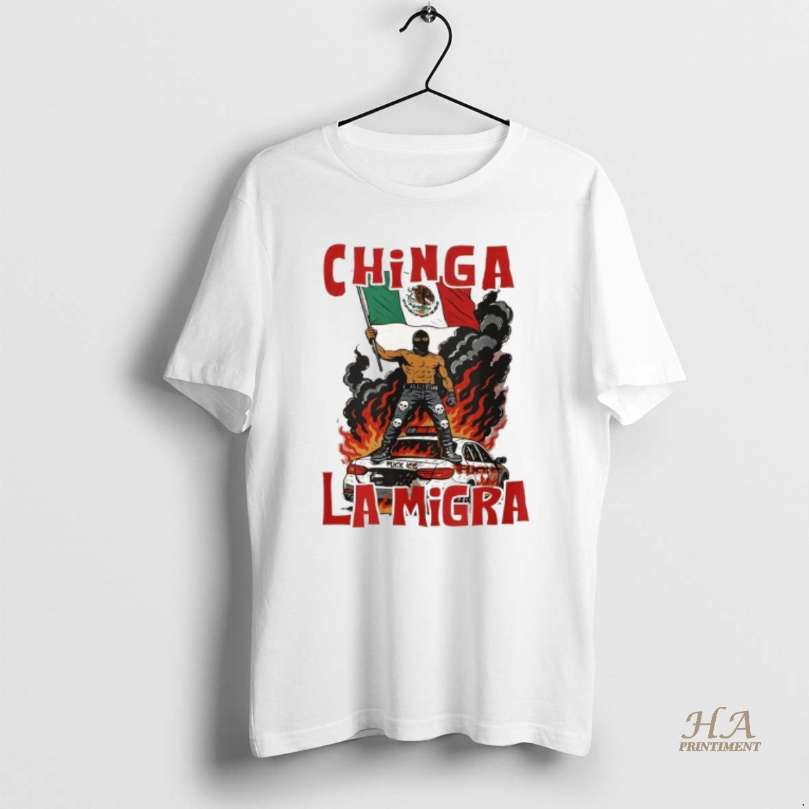 Official Chinga La Migra No Human Is Illegal Abolish Ice Protest