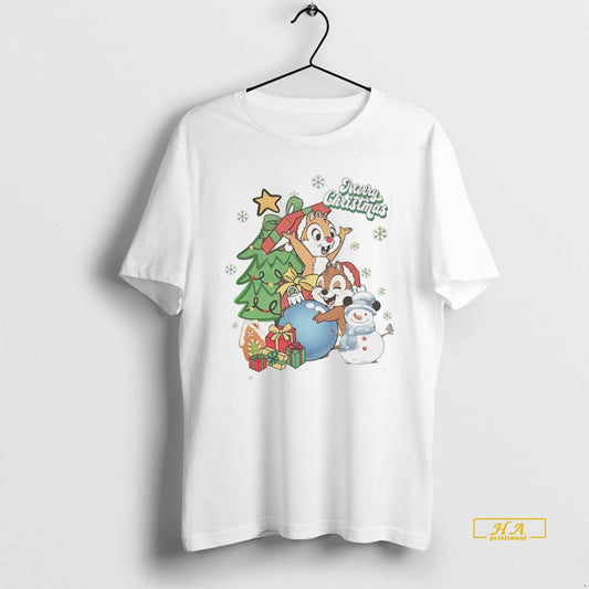 Official Chip And Dale Merry Christmas Tree White