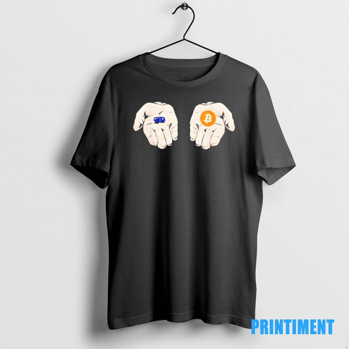Official Chose Blue Pill Or Bitcoin Pill Tee Sweater