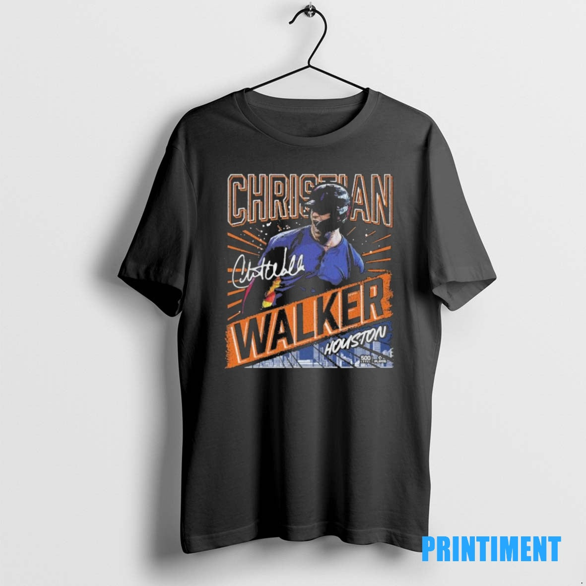 Official Christian Walker Houston Astros Gritty Tee Sweater
