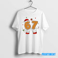Official Christmas 67 Six Seven Cookies Santa 6 7 Tee Sweater