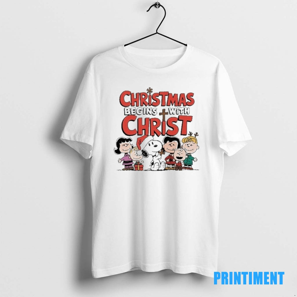 Official Christmas Being With Christ Peanuts Tee Sweater