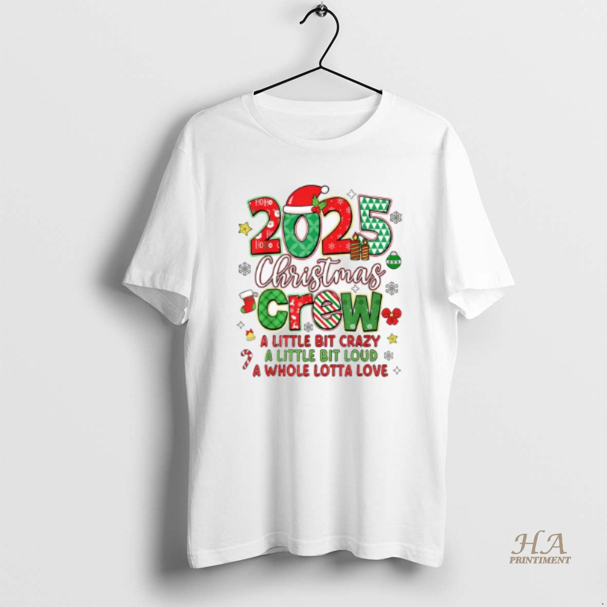 Official Christmas Crew 2025 Family Christmas Xmas Pajamas Matching