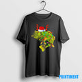 Official Christmas Fishing Santa Bass Holiday Lights Funny Black Tee Sweater