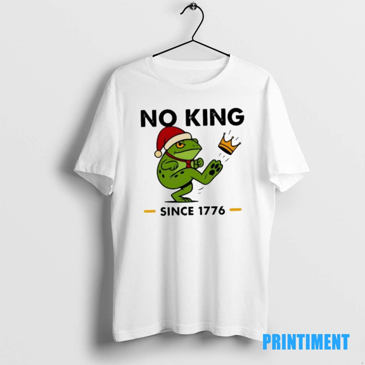 Official Christmas Frog No Kings Since 1776 Tee Sweater