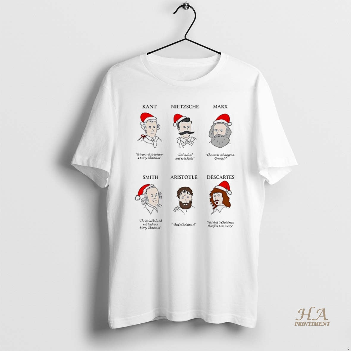 Official Christmas Philosophers Funny White