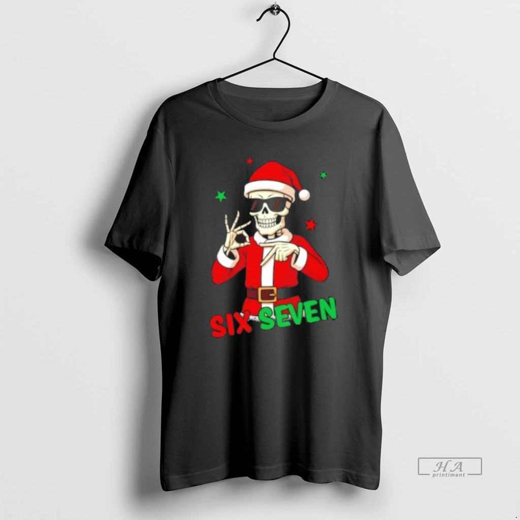 Official Christmas Six Seven Skeleton Santa 67