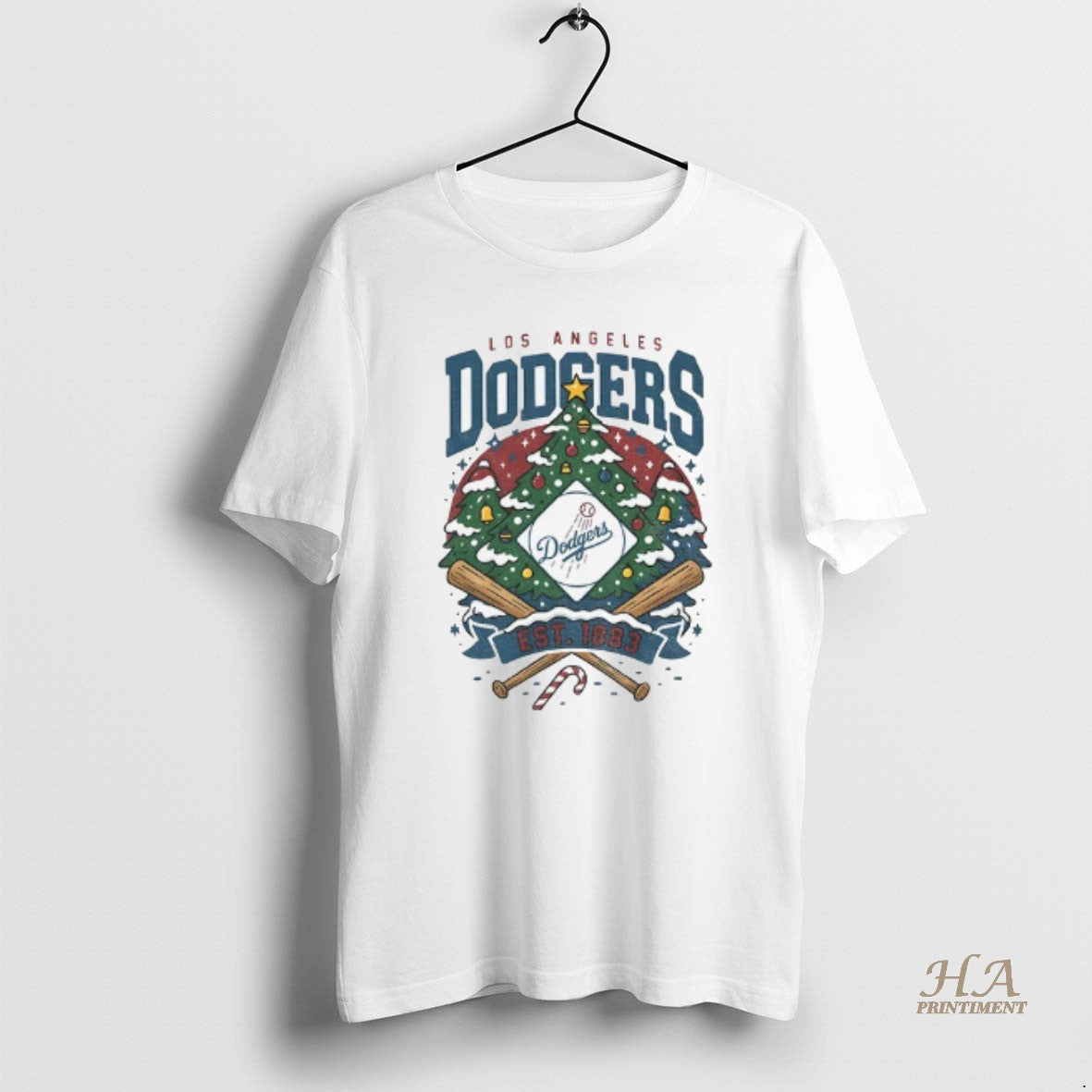 Official Christmas Tree Los Angeles Dodgers Mlb Baseball Est 1883 Merry Christmas