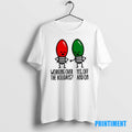 Official Christmas Lights Pun Working Over Holidays Funny 2025 Tee Sweater