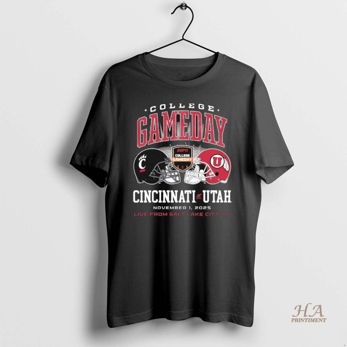 Official Cincinnati Bearcats Vs Utah Utes 2025 College Gameday Helmet
