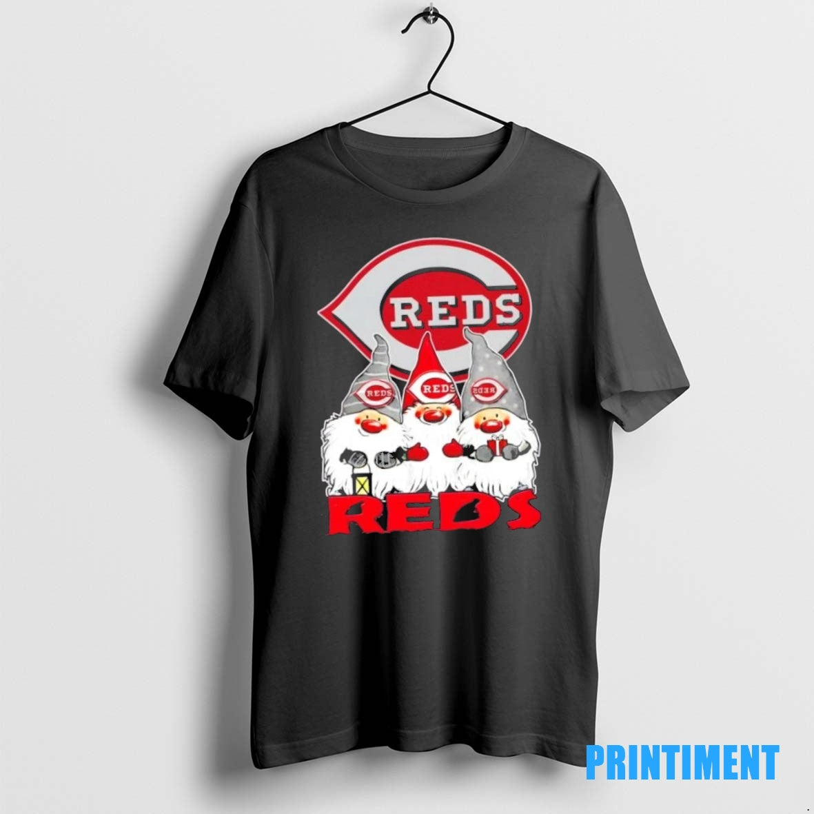 Official Cincinnati Reds X Gnomes Xmas Christmas Tee Sweater