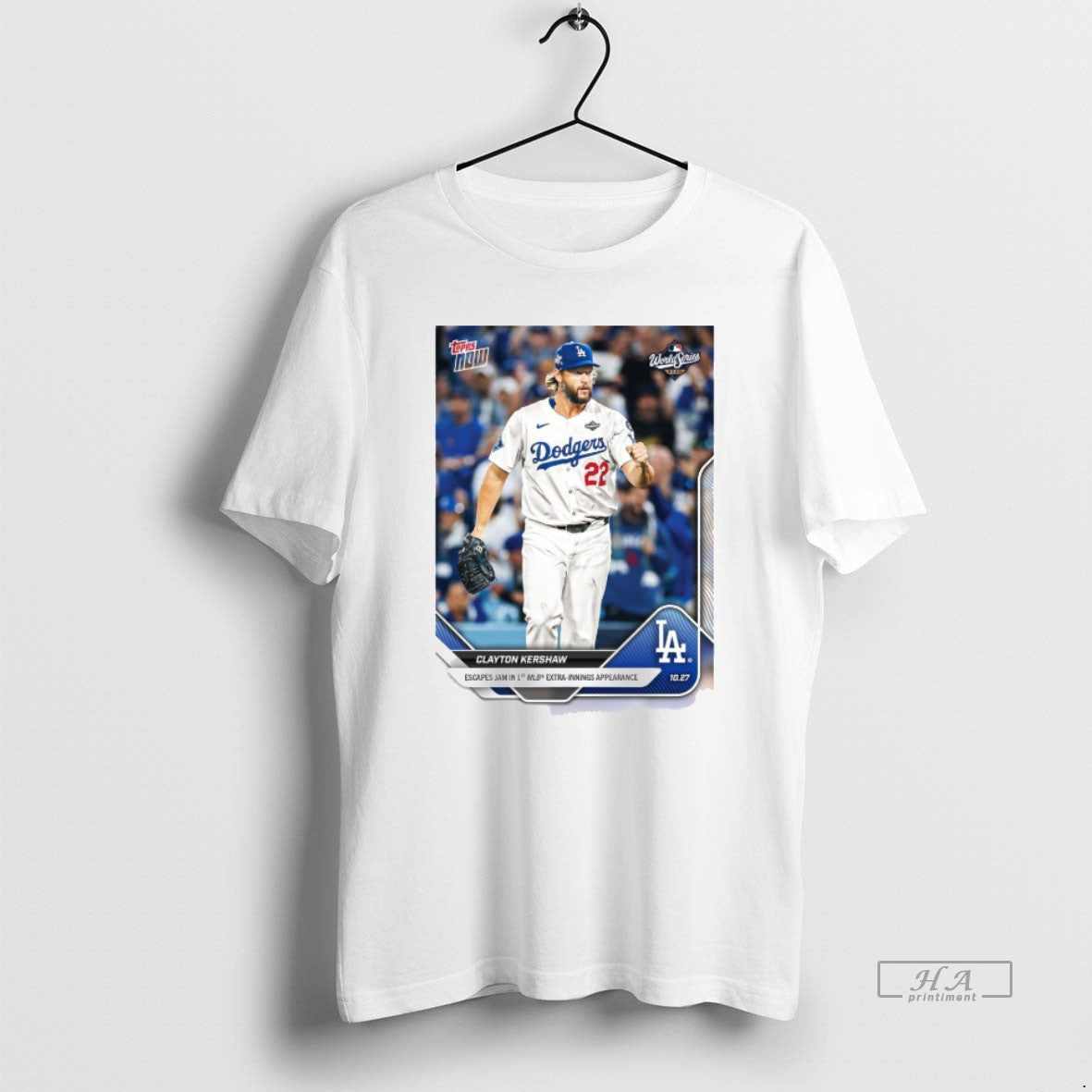 Official Clayton Kershaw 2025 Mlb Topps Los Angeles Dodgers Escapes Jam In 1st Mlb Extra