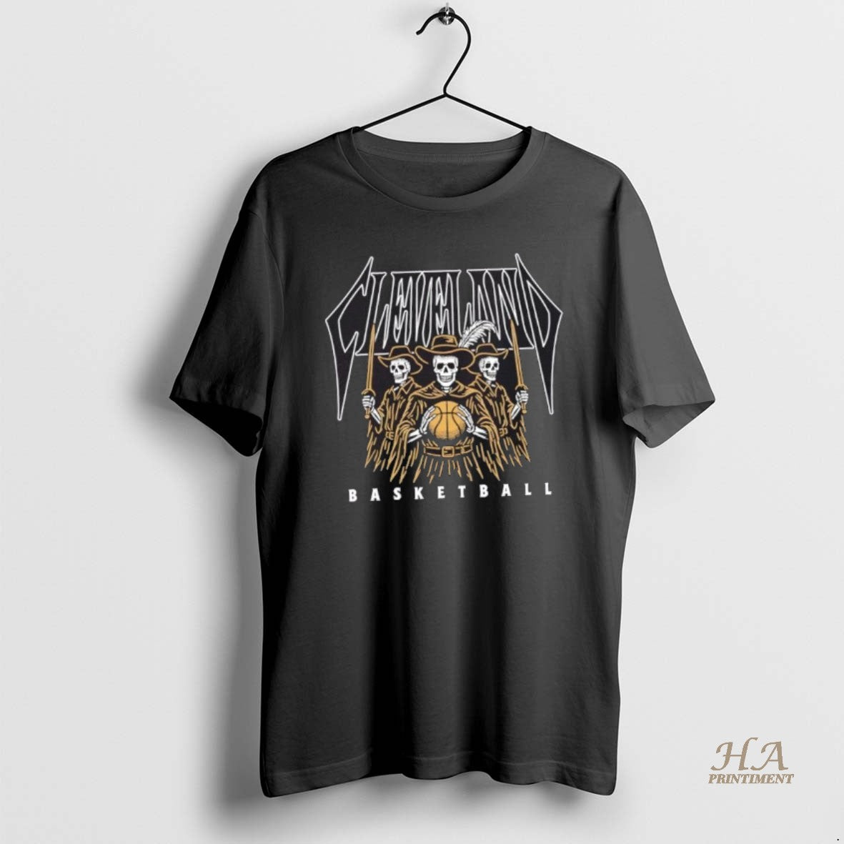 Official Cleveland Basketball Skeletons Graphic