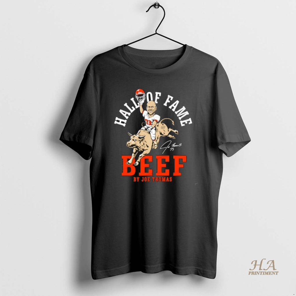 Official Cleveland Browns Joe Thomas Hall Of Fame Beef Signature